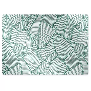 Podkładka pod krzesło Wodne Liście 140x100 cm - Podnóżki, podpórki, podkładki - miniaturka - grafika 1