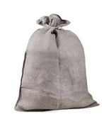 Akcesoria do pakowania - Worek z juty dekoracyjny, szary, 60x80 cm - miniaturka - grafika 1