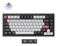 Klawiatury - Keychron Q1 HE USB + RF Wireless + Bluetooth QWERTZ Niemiecki Czarny, Szary Q1H-M1-DE - miniaturka - grafika 1