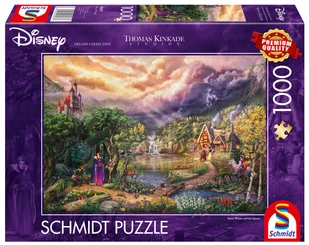 Puzzle, THOMAS KINKADE Królewna Śnieżka i Zła Królowa (Disney), 1000 el. - Puzzle - miniaturka - grafika 1