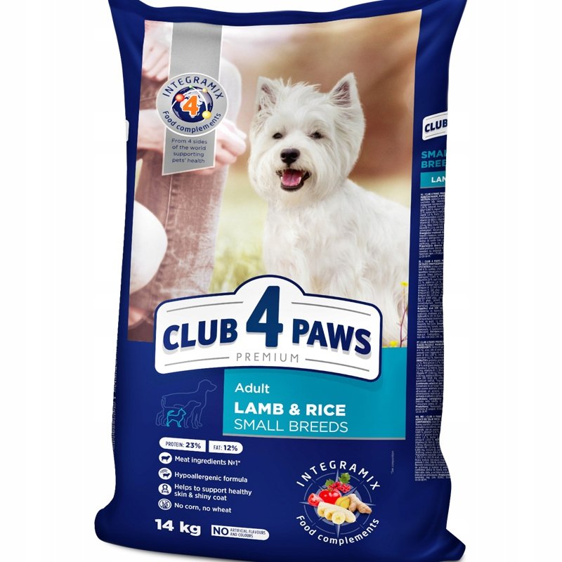 Club 4 paws PREMIUM Lamb Rice Small Breeds 14 kg
