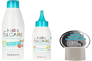 SALERM - Pakiet przeciw wszom i nidom dzieci - Kids & Care - balsam przeciw wszom 100 ml + szampon ochronny 250 ml + Lendrera + Warstwa + Olejek eteryczny z drzewa herbacianego - Skuteczne usuwanie - Kosmetyki kąpielowe dla dzieci - miniaturka - grafika 1