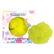 Rękawice i gąbki do kąpieli - Big Teaze Toys Wibrująca gąbka do kąpieli Big Teaze Toys Bath Sponge Vibrating Żółty - miniaturka - grafika 1