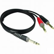 Kable - Klotz AY1-0300 kabel Y  6,3mm-Klinke 3m - miniaturka - grafika 1