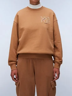 Napapijri Bluza w kolorze jasnobrązowym - Bluzy damskie - miniaturka - grafika 1