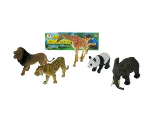 Zwierzęta Dzikie Zoo duże figurki zestaw 5szt 7785 - Figurki dla dzieci - miniaturka - grafika 1