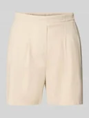 Spodenki damskie - Szorty o kroju regular fit z mieszanki wiskozy i lnu model ‘JESMILO’ - miniaturka - grafika 1