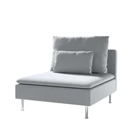 Pokrowce na meble - Dekoria pl pl Pokrowiec na moduł Söderhamn 1-osobowy ciemno szary welwet 93 x 99 x 83 cm Ingrid 1007-705-42 - miniaturka - grafika 1