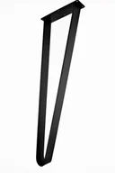 Meble modułowe i akcesoria - Noga metalowa, nogi czarne Luna, wys. 72 cm - miniaturka - grafika 1