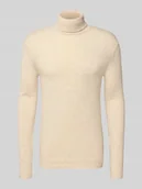 Swetry męskie - Sweter z dzianiny z golfem model ‘BRANKO’ - miniaturka - grafika 1