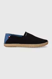 Espadryle męskie - Tommy Hilfiger espadryle ESPADRILLE CORE TEXTILE kolor czarny FM0FM04981 - grafika 1