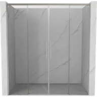 Ścianki i drzwi prysznicowe - Mexen Rox drzwi prysznicowe rozsuwane 200 cm, transparent, nikiel szczotkowany - 8C2-200-002-97-00 - miniaturka - grafika 1