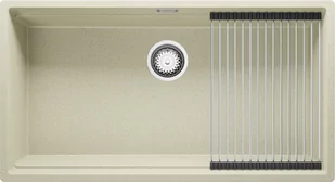 Zlew BRANDE SWIFT SLIM 860-90 BEIGE (beżowy) zwijany ociekacz ROLLMATA - Zlewozmywaki - miniaturka - grafika 1