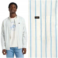 Koszule męskie - Lee BUTTON DOWN Stream Aurora koszula bawełniana męska w paski REGULAR XXL - miniaturka - grafika 1