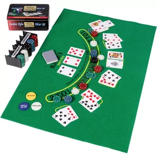 Tuin Zestaw pokerowy 200 szt. w puszce - Zestawy do pokera - miniaturka - grafika 1