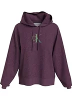 Bluzy damskie - Calvin Klein Jeans Damska bluza z kapturem Gradient Ck, Amaranth, L - miniaturka - grafika 1