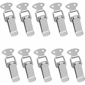 Zawiasy, okucia i inne akcesoria - 20 sztuk zatrzasków do drzwi, zatrzasków, zatrzasków sprężynowych ze stali nierdzewnej z hakiem - miniaturka - grafika 1