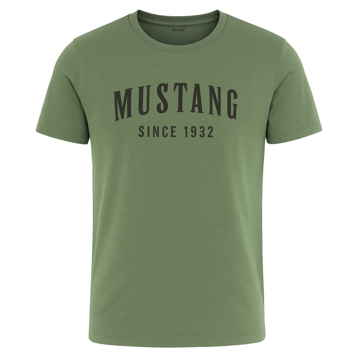 Mustang Koszulka Męska T-shirt Bawełniana 4260 Khaki Rozmiar L