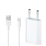 Ładowarki do telefonów - Apple (OEM) Ładowarka Apple iPhone z kablem Lightning, oryginalna, 5W, 1A - miniaturka - grafika 1