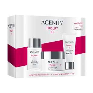 Zestaw Agenity 4° ProLift, krem na dzień, SPF 20, 50 ml + krem na noc, 25 ml + Balance, tonik nawilżający, 50 ml - Zestawy kosmetyków damskich - miniaturka - grafika 1
