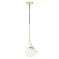 Lampy sufitowe - Lumina Deco Deco NOWOCZESNA LAMPA WISZĄCA ZŁOTA SORENTO D15 LDP 1215-150 (WT+GD) - miniaturka - grafika 1
