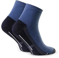 Skarpetki damskie - Krótkie skarpety sportowe art. 054 F279 jeans - miniaturka - grafika 1