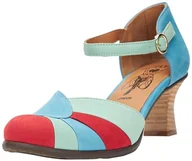 Czółenka - Fly London Damskie czółenka Besh087fly, Niebieski szkarłatny zielony, 5 UK - miniaturka - grafika 1