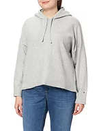 Bluzy damskie - Tommy Hilfiger Damska bluza z kapturem Th Flex, jasnoszary wrzos, M - miniaturka - grafika 1