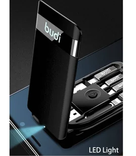 Budi - Zestaw wielofunkcyjny 9w1 z ładowarką bezprzewodową 10W (Czarny) - Ładowarki do telefonów - miniaturka - grafika 6