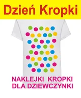 Moda i Uroda OUTLET - Naklejki na Dzień Kropki na t-shirt dla dziewczynki - miniaturka - grafika 1