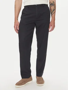 Lindbergh Spodnie materiałowe 30-008031 Granatowy Relaxed Fit - Spodnie męskie - miniaturka - grafika 1