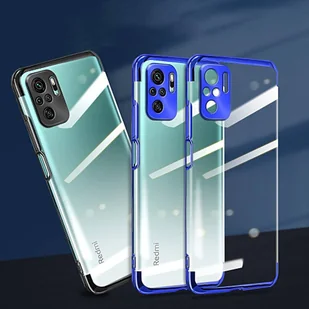Clear Color case żelowy pokrowiec etui z metaliczną ramką Xiaomi Redmi Note 10 5G / Poco M3 Pro niebieski - Etui i futerały do telefonów - miniaturka - grafika 8