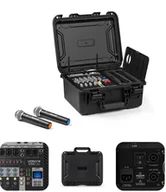 Akcesoria do komputerów stacjonarnych - Powermikser 6-kanałowy 2x mikrofon UHF case VMA106 Vonyx one size - miniaturka - grafika 1