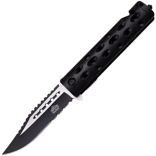 Nóż składany ratowniczy Master Cutlery MU-A007BK Spring Assisted - Black - Noże - miniaturka - grafika 1