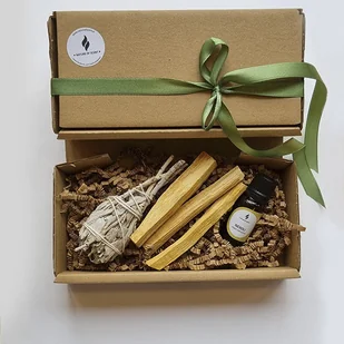 Zestaw - Palo Santo, Szałwia, olejek eteryczny neroli - Zestawy upominkowe - miniaturka - grafika 1