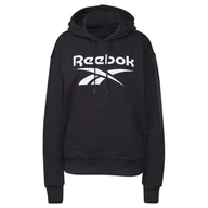 Bluzy damskie - Damska Bluza REEBOK RI BL FRENCH TERRY HOODY GI6699 – Czarny - miniaturka - grafika 1