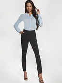 Spodnie damskie - Damskie spodnie Greta czarne Bas Bleu r.XXL - miniaturka - grafika 1