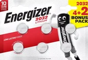 Baterie i akcesoria - Energizer BATERIA LITOWA BAT-CR2032*P6 ENERGIZER - miniaturka - grafika 1