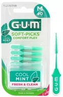 Szczoteczki międzyzębowe - GUM Gumowe szczoteczki międzyzębowe SoftPicks Comfort Flex Mint 40 szt - miniaturka - grafika 1