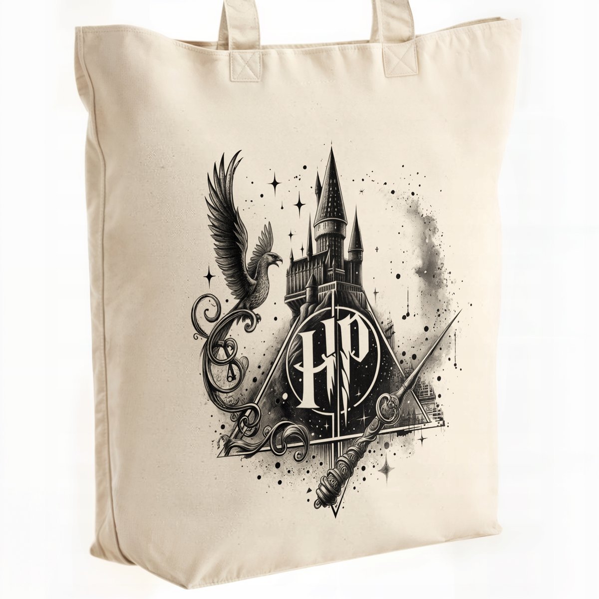 Torba bawełniana premium Harry Potter Insygnia Śmierci Dla Fanów Prezent