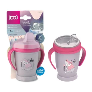 LOVI JUNIOR KUBEK NIEKAPEK 250ml INDIAN SUMMER 6m - Kubki dla dzieci - miniaturka - grafika 1