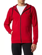 Bluzy męskie - 4F Męska bluza H4Z22-blm353, czerwona, XL, czerwony - miniaturka - grafika 1