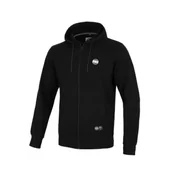 Bluzy sportowe męskie - Pit Bull Bluza Rozpinana Z Kapturem Tricot Terry Jarvis Czarna - miniaturka - grafika 1