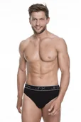 Majtki męskie - Slipy Męskie Carbon Julimex Czarne  L - miniaturka - grafika 1