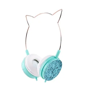 OEM Cat Ear Model Ylfs-22 Jack 3,5mm Niebieskie - Słuchawki - miniaturka - grafika 1