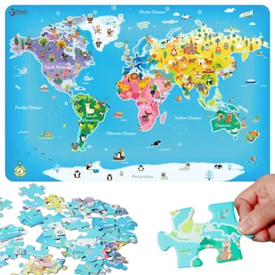 Classic World Puzzle Mapa Świata - Puzzle - miniaturka - grafika 1