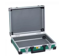 Walizki - allit 424130 walizka na przybory AluPlus Basic, rozmiar: L, zielona - miniaturka - grafika 1