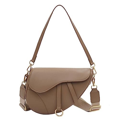 PURFANREE Damska modna mała kopertówka torba na ramię torba na ramię torebka pod pachami torebka torebka torebka crossbody, Khaki, One Size