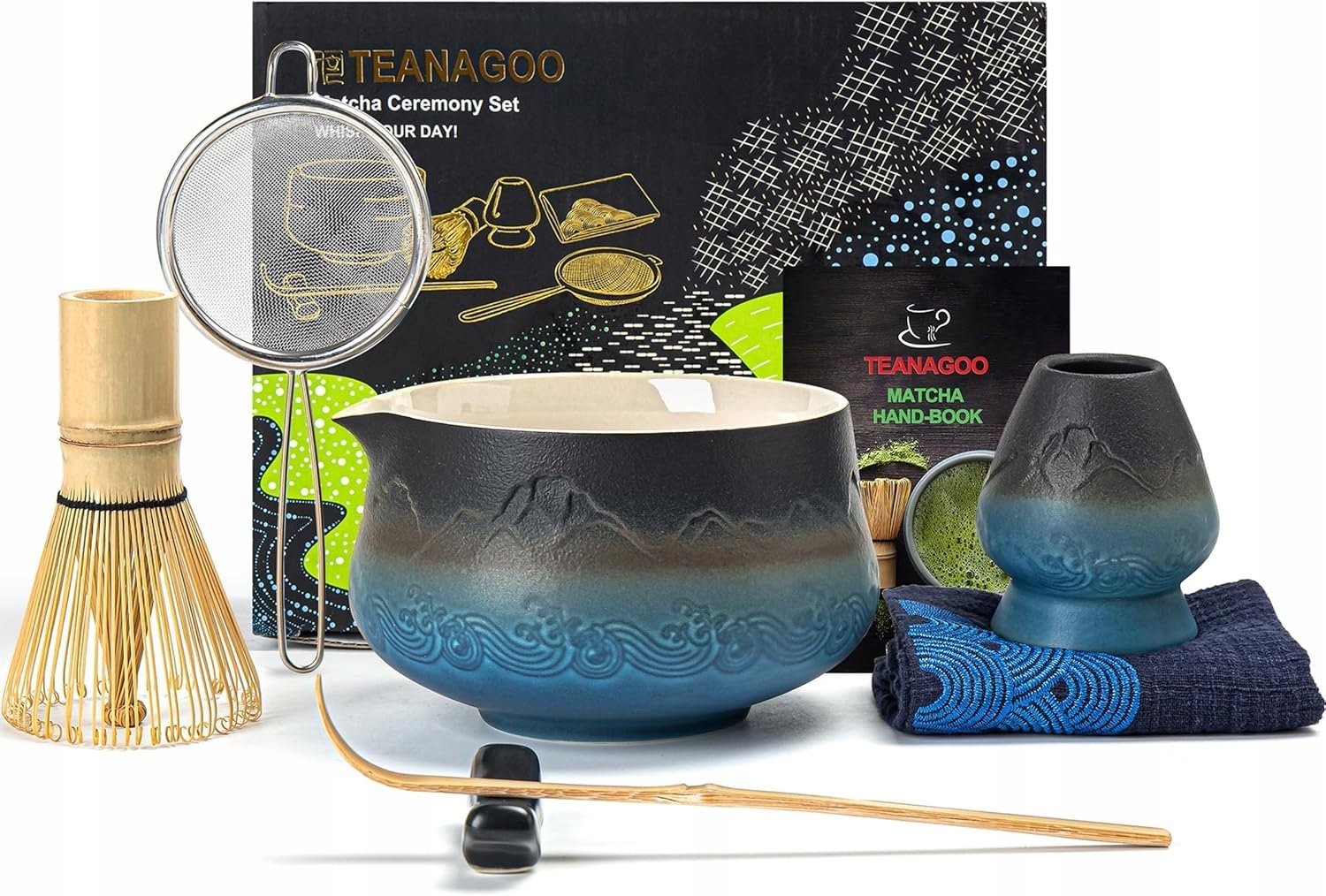 Zestaw Do Matchy Hebarty Startowy Miseczka Trzepaczka Łyżka Uchwyt