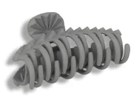 Ozdoby do włosów - Klamra spinka do włosów pikowana szara - miniaturka - grafika 1